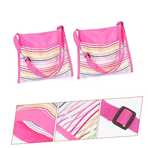 Boys and Girls Beach Bag 2pcs Seashell Collecting Bag for Beach Toys Tote Mesh for Swimming Sundries Travel4