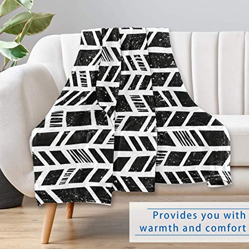 Couverture douce motif géométrique grunge jeté de lit