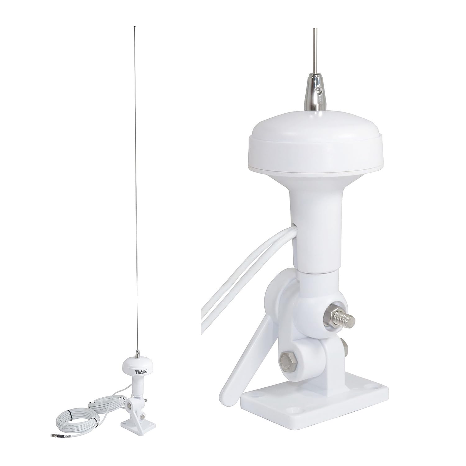 Tram 16773 AIS/VHF/GPS Combo 3 dBd Gain VHF Marine Boating Antenna, White