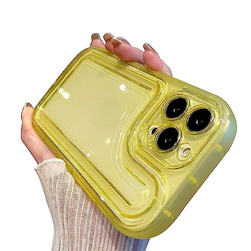 Coque transparente iPhone 11 jaune avec coussin d'air pour vos sorties