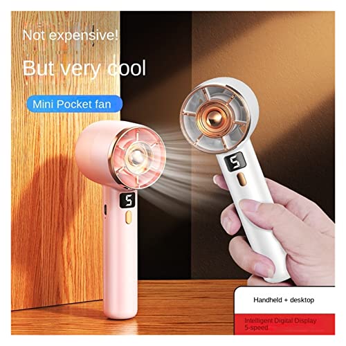 Ventilador portatil de mano Feng Shui con viento fuerte recargable por USB 3