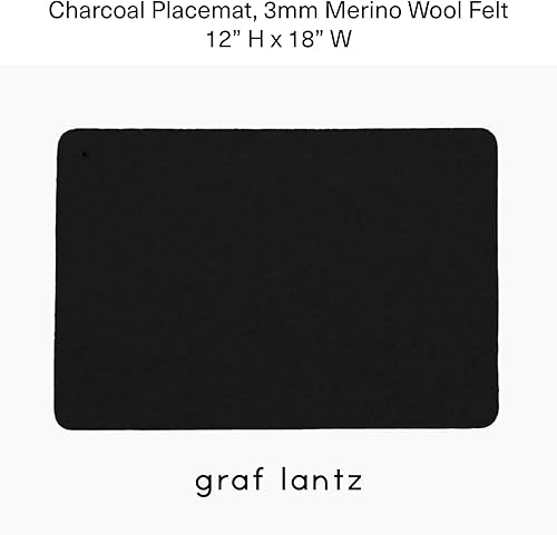 Miniatura 8 de Graf Lantz Mantel individual de fieltro rectangular - Blanco jaspeado