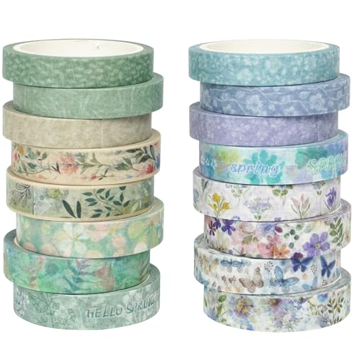 Washi Tape Set Idéal pour la Décoration de Cadeaux et Embellissement de Scrapbooking