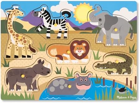 🧩 Melissa & Doug - Rompecabezas de Madera Safari