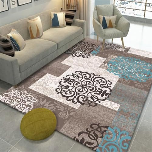 Tapis de créateur bleu moderne durable et de haute qualité - 2