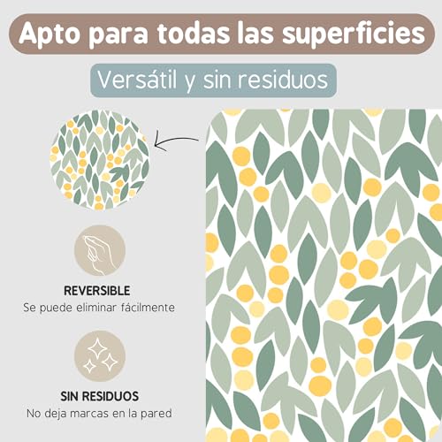 TRESXICS Decorative Wall Stickers Daisy Leaves, 582 Pieces, Original and Durable Vinyl Wall Sticker, Wallpaper Wall Effect - Image 4