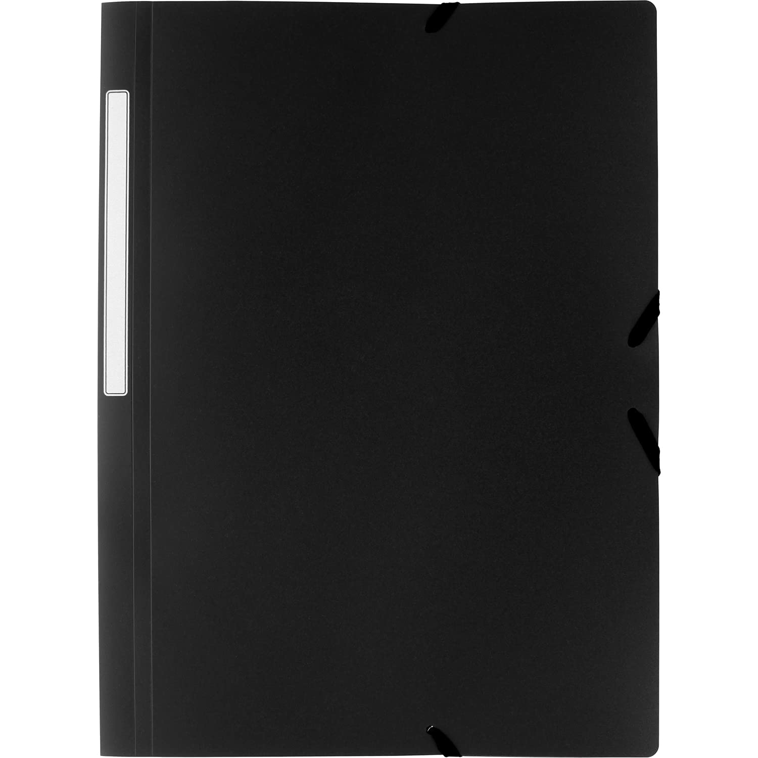 Grafoplás 4800010 Folder 3 Flaps, Black, Folio