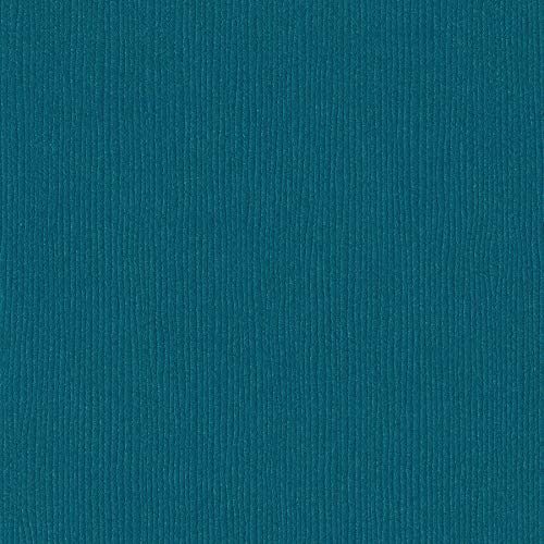 Bazzill BLUE OASIS 12x12 Textured Cardstock | 80 lb Dark Turquoise Scrapbook Paper | Premium Card Making and Paper Crafting Supplies | 25 Sheets per Pack