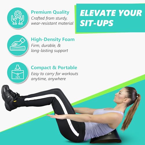 Elite Sportz Equipment Abdominal Mat Sit Up Support Pad, High Density Foam Sit Up Mats, Comfortable Workout Accessories for Upper & Lower Abs, Obliques & Back Support with Bonus Resistance Band - Image 3