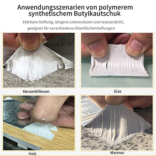 Wasserdichtes Klebeband, JTENG Butyl Dichtungsband Selbstklebend Dickes Reperaturband zum Abdichten ,Wird für Dachlecks… – Bild 7