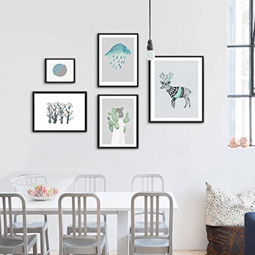 GAOYANG 5 Simple Modern Living Room Corridor Photo Wall Fresh Fashion Mural Abstract Sofa Photo Wall Combination Paintings ( Color : Black box , Size : C ) GAOYANG 5 Simple Modern Living Room Corridor Photo Wall Fresh Fashion Mural Abstract Sofa Photo Wall Combination Paintings ( Color : Black box , Size : C )