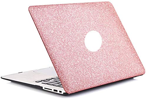 1SourceTek - Carcasa rígida para MacBook Air de 13 pulgadas (2010-2017, modelo A1466 A1369 de plástico y cubierta para teclado, solo compatible con MacBook Air 13 Oro rosa brillante.