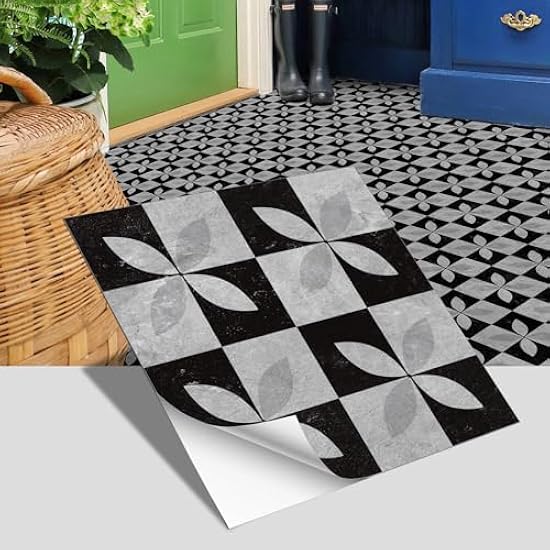 10 Piastrelle Adesive Marmo Nero/grigio - Autoadesive 30x30cm Per Cucina E Bagno - Foto 3