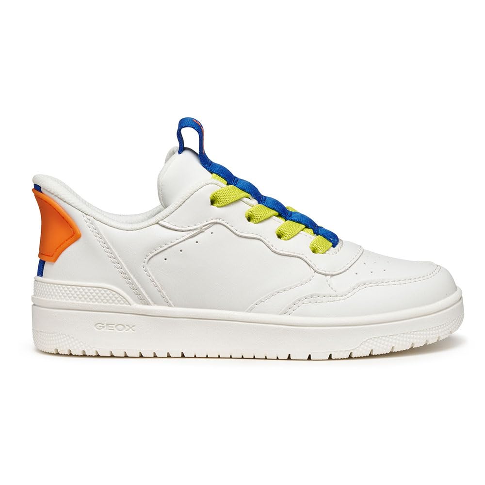 Geox Junior J Washiba Fast in Boy Sneakers, White/Royal, 38 EU