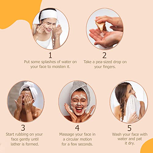 Image of Astaberry Vitamin C Face Wash Scrub for Glowing Skin- With Vitamin C | Neem & Orange Peel Extract | Skin Illumination & Exfoliating - (Pack of 2 (100ml X 2))