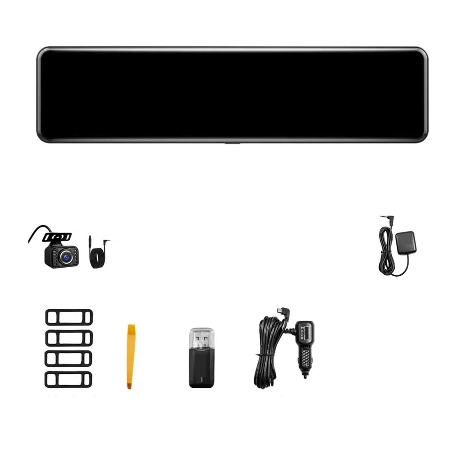 M210 4K Front Car Mirror Dash cam and 2K Rear Camera Auto Mirror DVR Video Recorder with Night