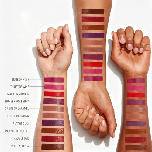 Image of RENEE Stay With Me Matte Transferproof Liquid Lipstick- Hunger for Berry | Waterproof & Smudge-proof | Bold Pigment, Lightweight & Long-lasting | With Hyaluronic Acid & Vitamin E | 6 ml