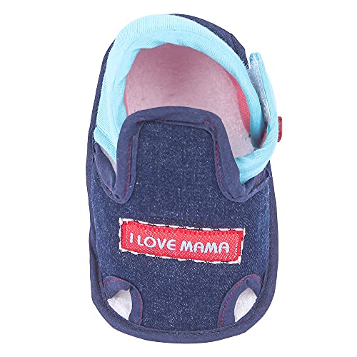 Image of Unisex Baby Sandal for Boys & Girls, First Walking Baby Sandal (4-7 Months) Navy Blue