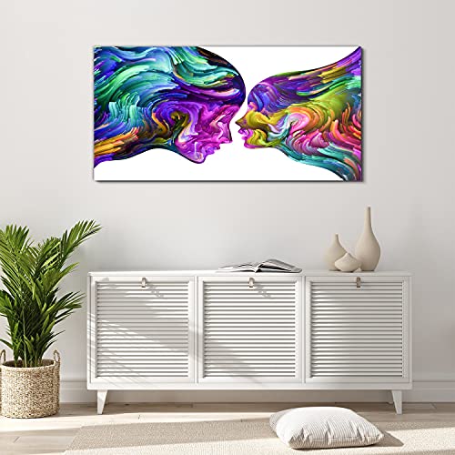 Tableau Image Acrylique Two faces art 120x60cm de design moderne - 4