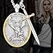 Audday St. Michael Pendant for Men Saint Michael Archangel Pendant Necklace Sword Cross Medal For Men And Women