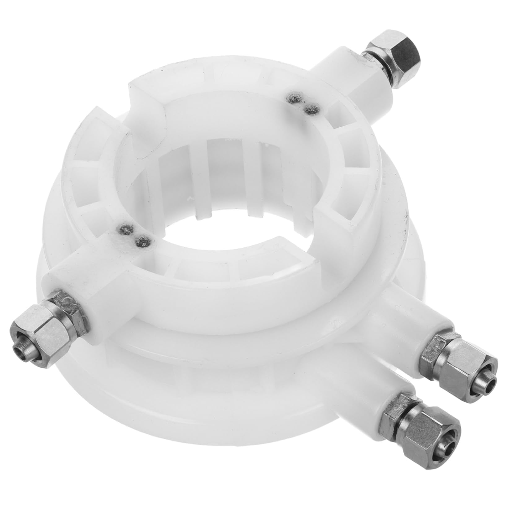 Valvola d Aria Rotante Bianca per Smontagomme, in Plastico e Metallo, per Riparazione Pneumatici Veicoli, Uso Facile e Versatile per Officine e Fai-da-Te