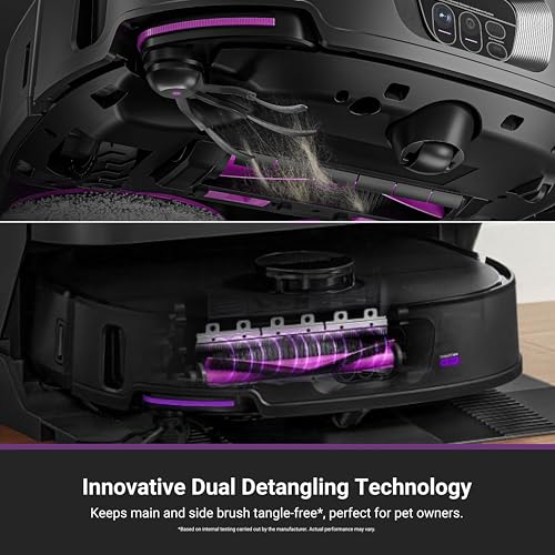 Image of Eureka J15 Max Ultra Self-Emptying Robot Vacuum Combo All-in-one, 22,000 Pa Suction 176℉ Hot Water Wash 131F Hot Air Dry Self-Cleaning Base Tray, Flex-Arm Mop Anti-Tangle RTCam AI Obstacle Avoidance