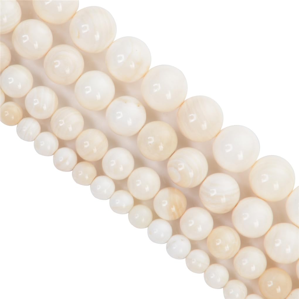 Perles en pierre naturelle Hamthuit blanches pour créer vos propres bracelets d'été