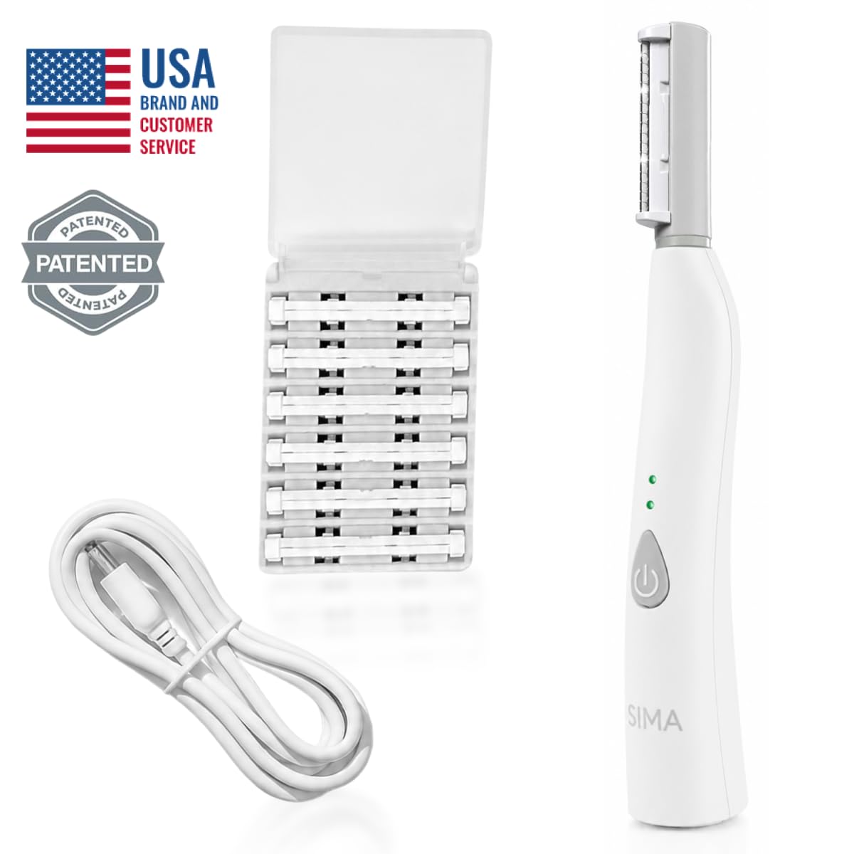 SPA SCIENCES SIMA Electric Dermaplaning Tool, Facial Exfoliator & Hair Remover