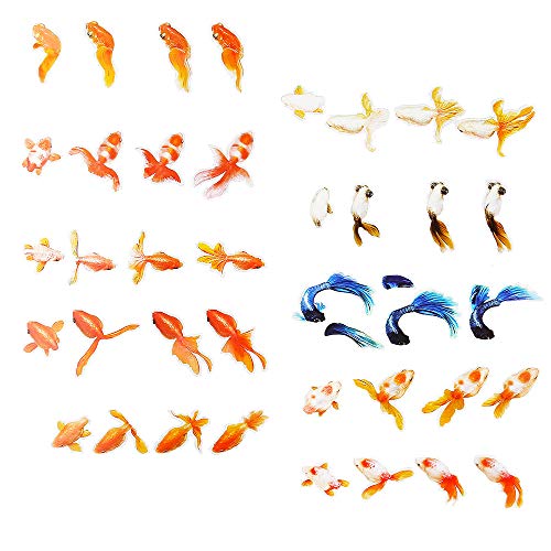 Daimay 10 Fogli Pesce Rosso 3D Adesivo Pellicola