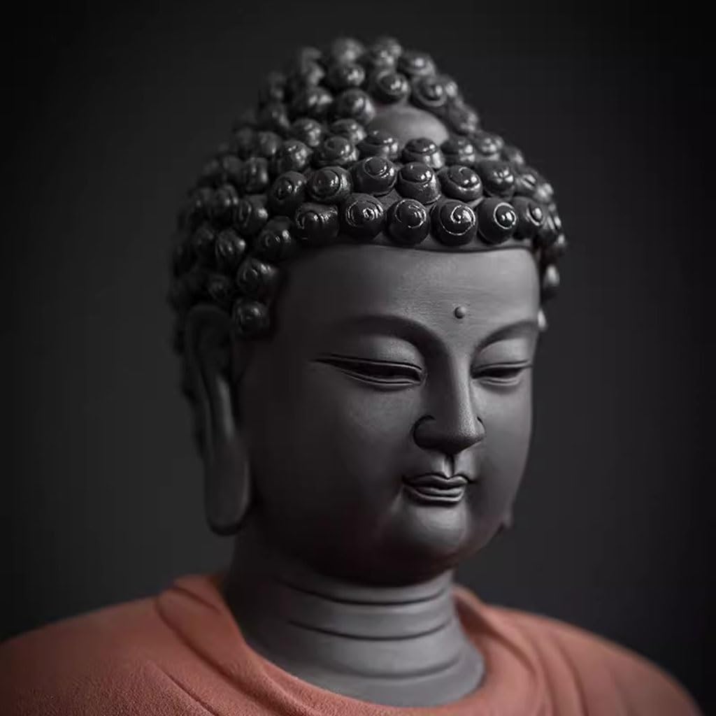 Posąg Buddy do wnętrz Kreatywny Wejście Zen Posąg Buddy Dekoracyjne Ozdoby Salon Biuro Ceramiczne Rzemiosło Ozdoby Medytująca Statua Buddy Figurka Rzeźba