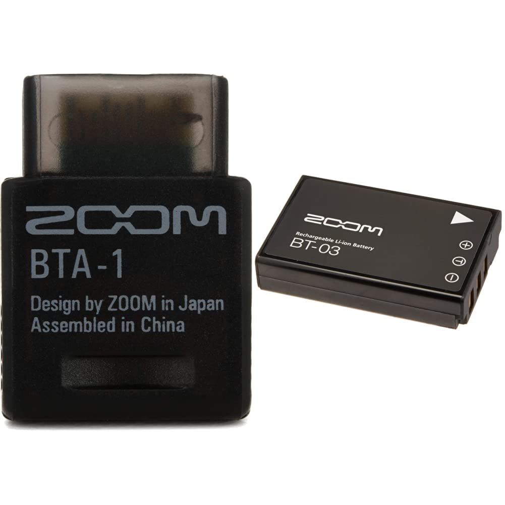 Zoom BTA-1 Bluetooth Adapter Bundle for H3-VR, L-20, L-20R, Q8n-4K, F6, and Q8