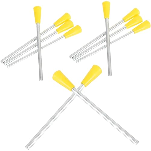 10pcs Percussion Musical Steel Beater Triangle Stricker Professional Triangle Iron Mallet Kids Childrens Toys Triangle Iron Mallets Puzzle Metal Hit The Ball