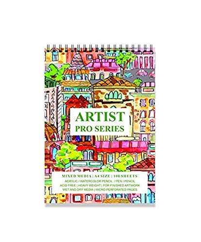 Spiral Bound Artists Sketch Drawing Book, A4 Size, 75 Pages, 160 GSM