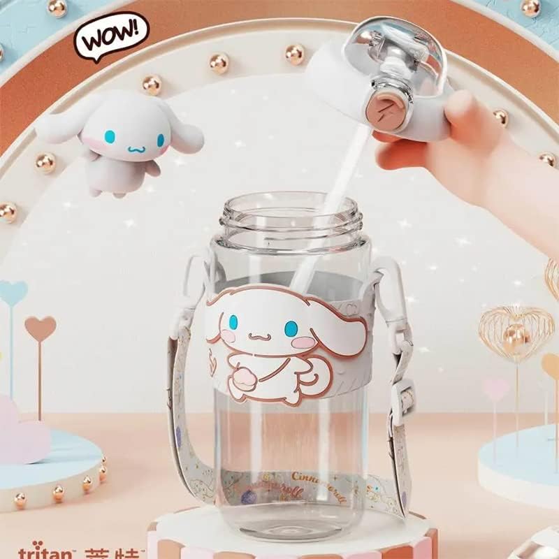 Miniatura 3 de Vozuko Botella de agua de anime para mujeres y niñas, bonita taza de agua aislada, taza deportiva, escuela, al aire libre, viajes, regalo de