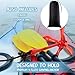 MorningRo 1 Pack Marine Kayak Anchor Kit Folding Grapnel Boat Anchor Kit Kayak Fishing Accessories for Small Boats Canoe Paddle Boards(Red,1.5 lb)