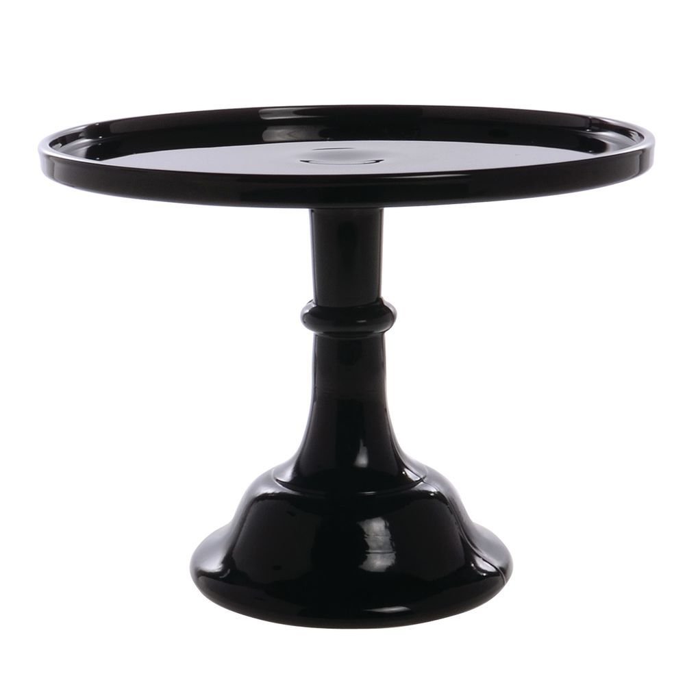 Mosser Glass Black Raspberry 10 Inch Cake Plate