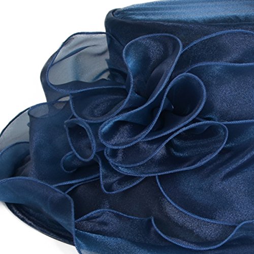 VECRY-Femmes-Organza-Derby-Fascinator-Mariee-Chapeau-de-Mariage