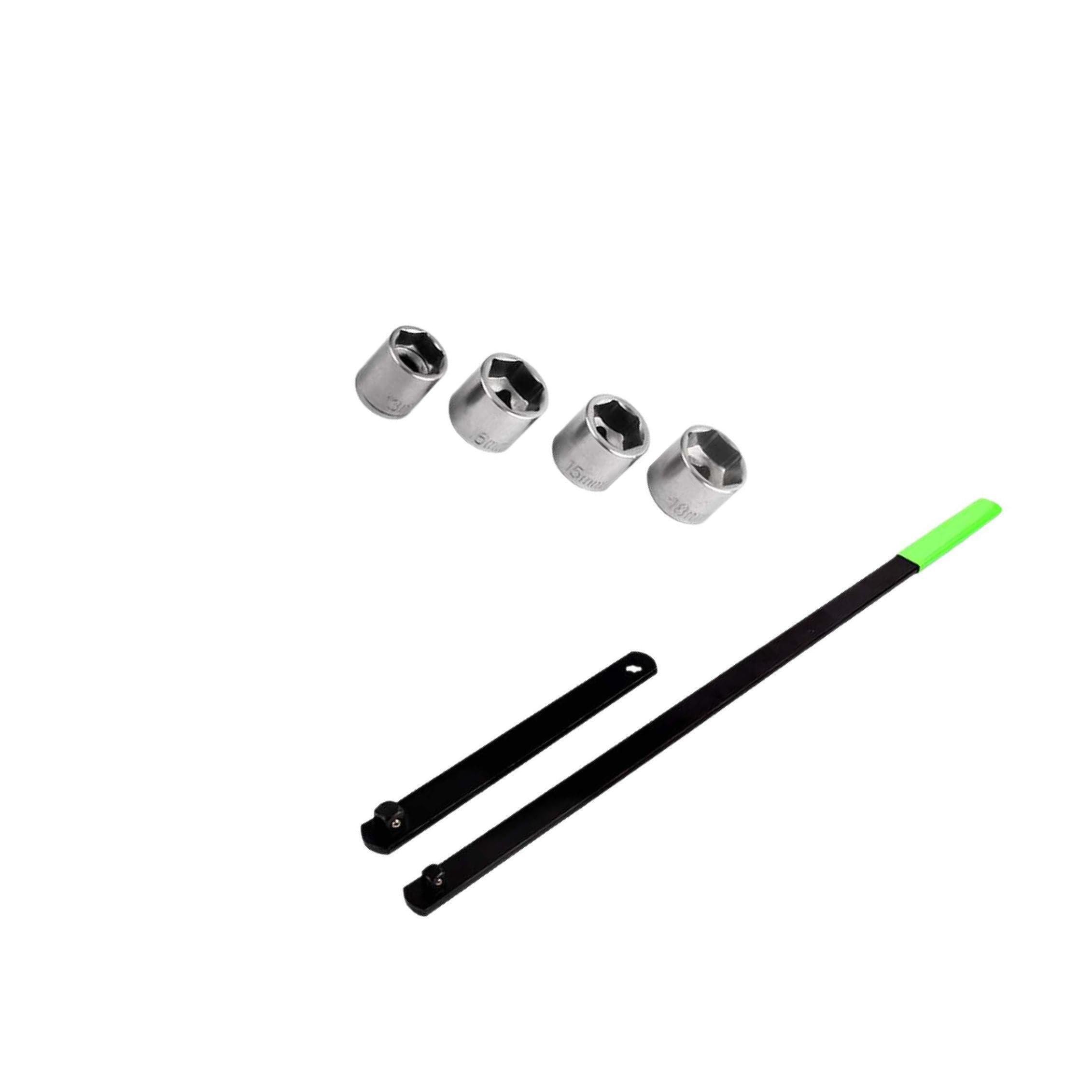 Juego de Herramientas para Correas serpentinas de Acero Robusto y de Alto Rendimiento para vehículos. No se Necesitan Otras Herramientas, 6 Piezas, 575 mm
