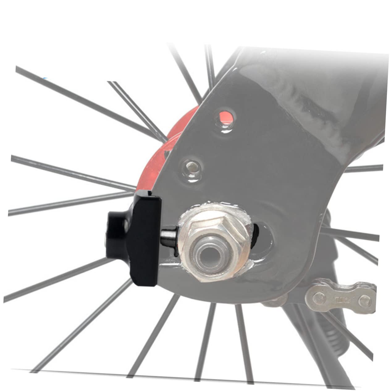 OSOLADY 2pcs Chain Regulator Metal Tensioner Bike Chain Tensioner Lightweight Suitable for Foldable Bike