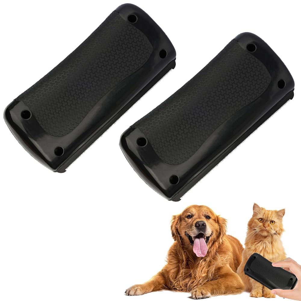 2025 Nuova Spazzola Deshedding per Cani, Strumento di Depilazione per Animali Domestici per Opacizzati, Capelli Sciolti, Spazzola per la Toelettatura di Gatti e Cani. (2PCS)