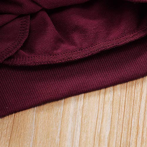 Image of CM C&M WODRO Toddler Girls Clothes Winter Warm Long Sleeve Tops+Long Pants Set