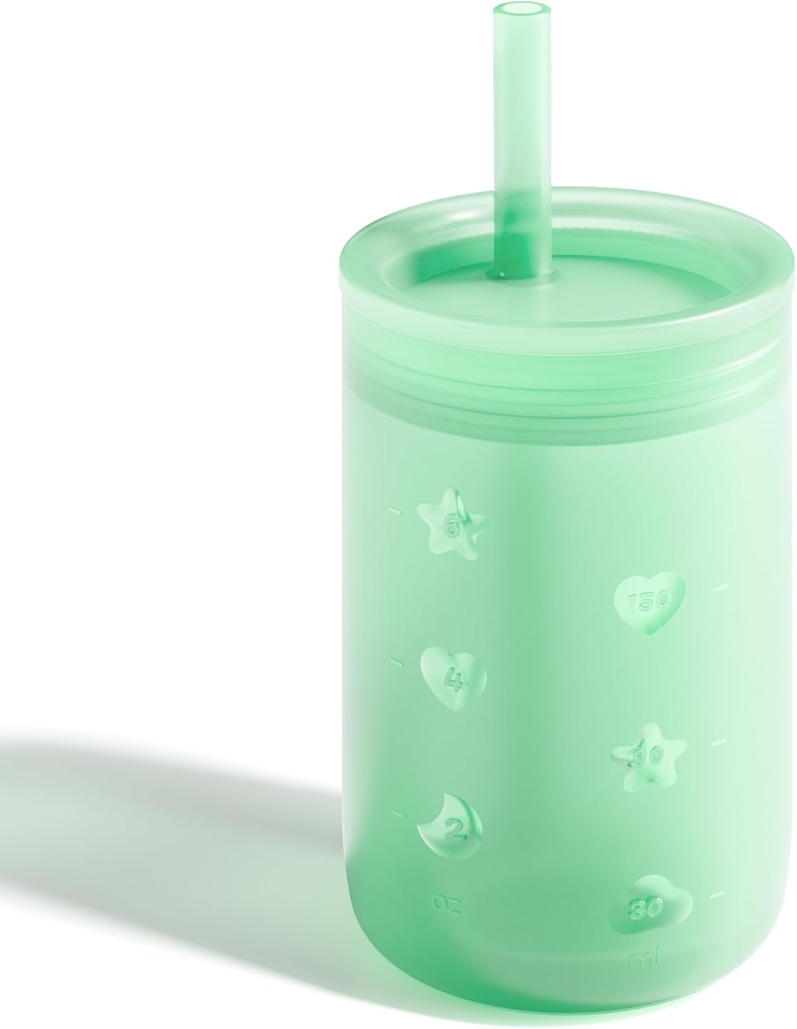 Sippy Cup for 6/6+ Month Old, Silicone Training Cup with Straw Lid, 7 oz Baby Cups 6-12 Months, for Infant and Toddlers (Lemon)