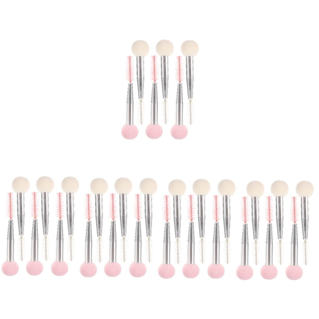 minkissy 5 Set Di Pennelli in Spugna Per Sopracciglia Trucco A Doppia Estremità Pennelli Per Ciglia Morbide Spugne Per Alicanti Strumenti Per Il Trucco A Doppia Estremità 6 Pezzi*5