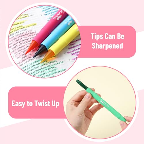 Image of Mr. Pen- No Bleed Gel Highlighters, Vintage Colors, 8 Pack | Bible Highlighters and Pens No Bleed, Bible Markers for Study, Journaling, School Supplies and Accessories