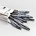 Pentel RSVP RT COLORS Retractable Ball Point Pen, Medium Line, Black Barrel, Black Ink, Box of 12 (BK93CRA-A)