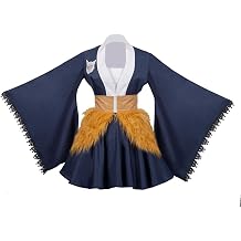 Cute Pig Costume Japanese Anime Lolita Kimono Maid Cosplay Uniform Dress Outfit for Women Adult