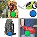 Comsun 2-Pack Extra Large Size Collapsible Dog Bowl, Foldable Expandable Cup Dish for Pet Cat Food Water Feeding Portable Travel Bowl Blue and Green