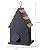 Glitzhome 9"H Rustic Patriotic Garden Distressed Wooden Decorative Bird House
