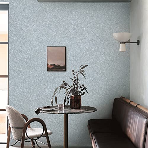 Papel de contacto gris lavable y extraíble para muebles de baño 3