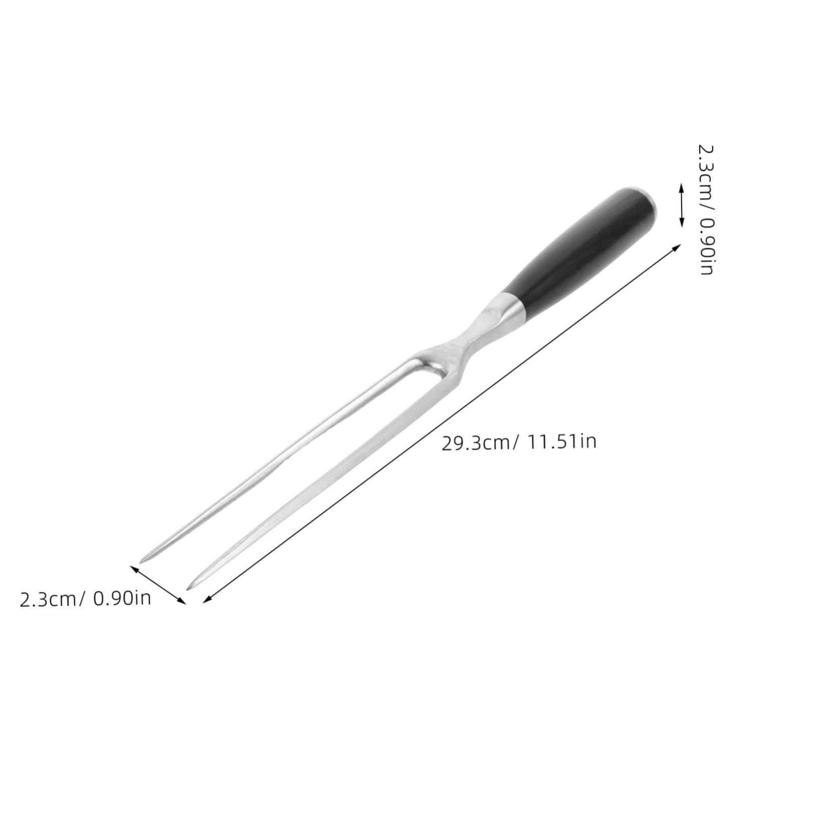 Toddmomy Stainless Steel Heavy Duty Kitchen Fork Versatile Bbq Grilling Tool for Outdoor Picnics and Family Gatherings Easy to Clean Serving Fork for Meat Handling
